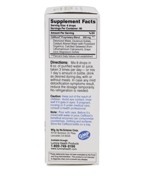 CELLFOOD ORIGINAL 1 FL Oz OXYGEN ENERGY by Lumina Health Best By 1/2027 +
