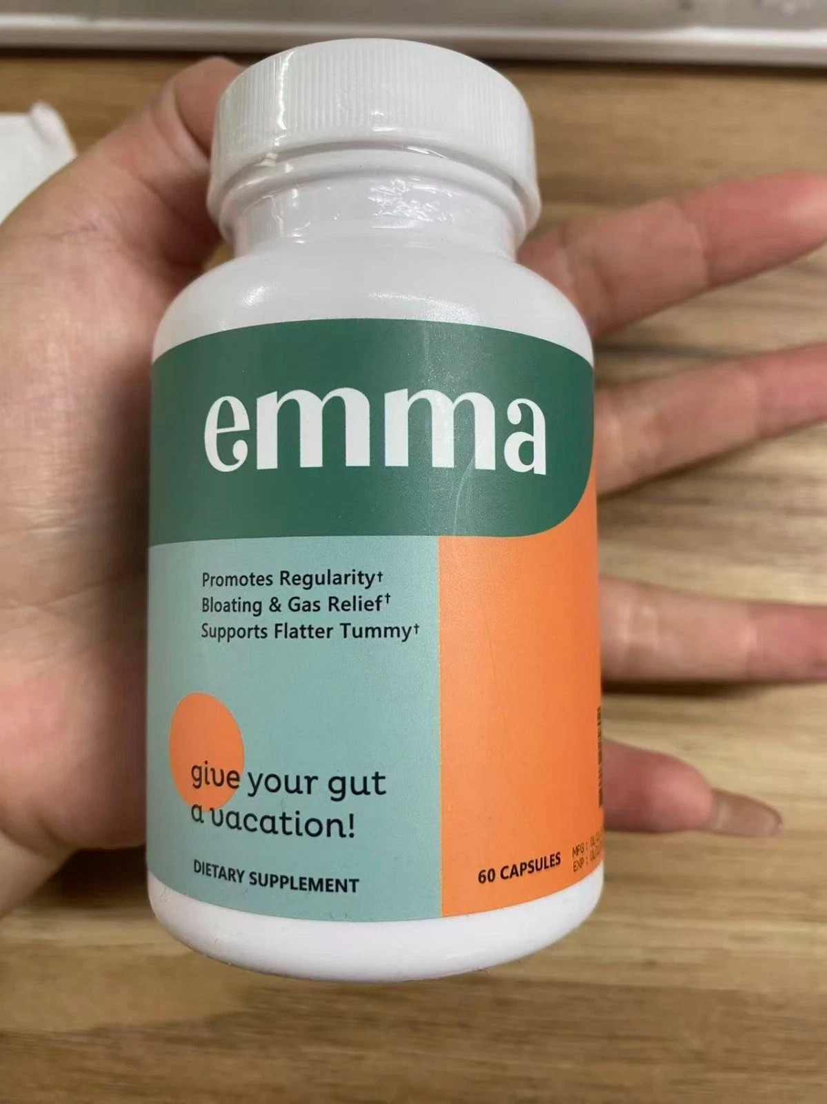 2 Pack Emma Gut Health Supplement 180 Capsules for Bloating Relief & Leaky Gut