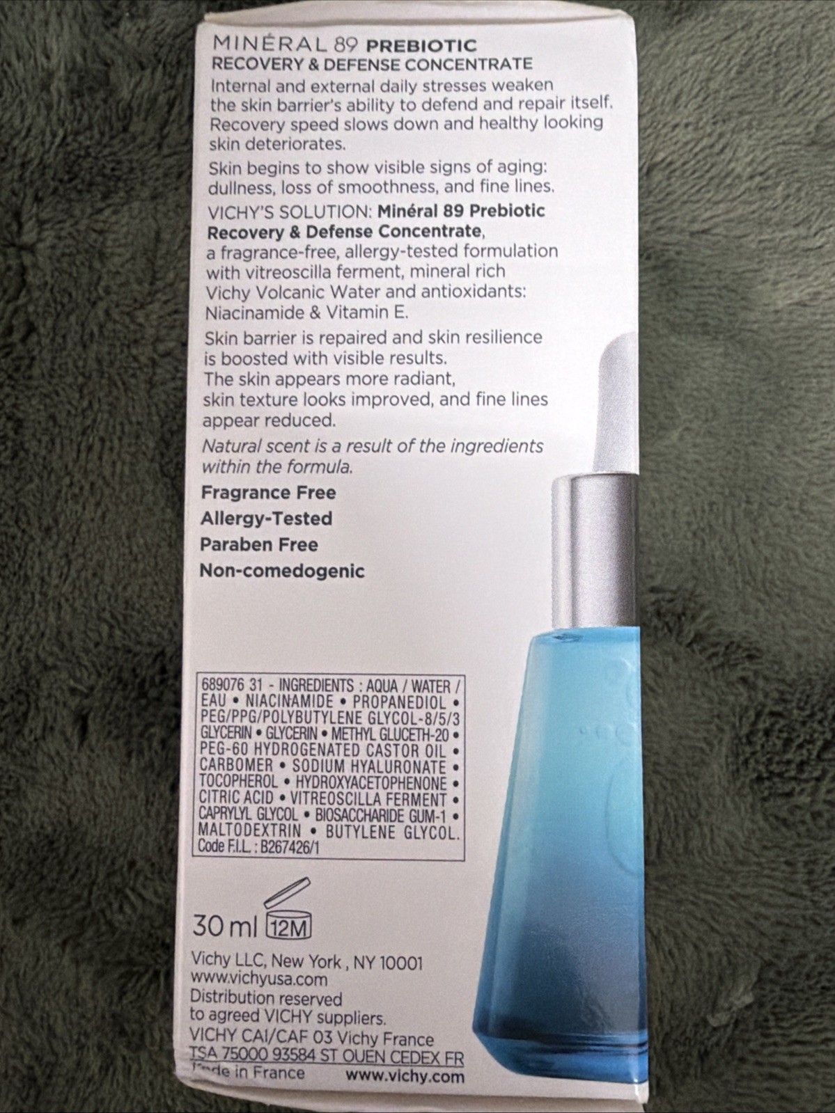 Vichy Mineral 89 Prebiotic Recovery & Defense Concentrate 1.01 Fl oz 02/2027