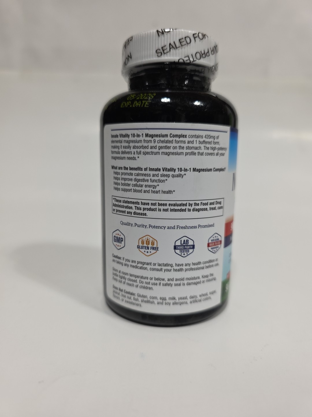 10-in-1 Magnesium Complex 960mg, 420mg Elemental Mag per Serving,Exp 4/28