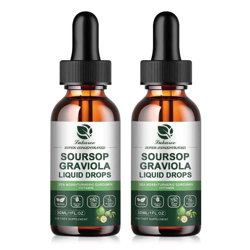 2X Soursop Graviola Liquid Drop for Cell Support & Regeneration, Immune Boost