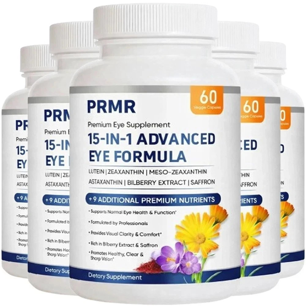 (5 pack) PRMR 15 in 1 Advanced Eye Formula – premium Eye supplement – (300 ct)
