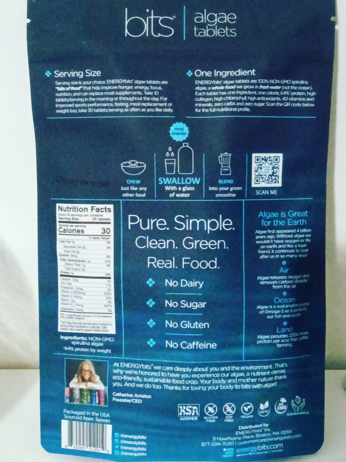 energybits Focus Fitness Ernergy Bits Spirulina Tablets
