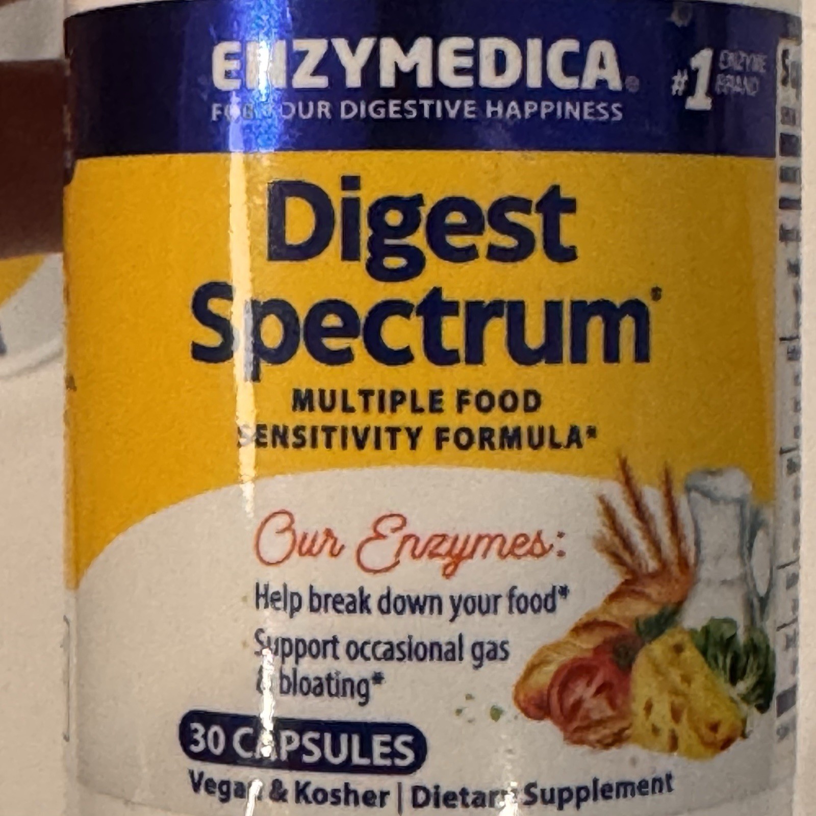 Enzymedica Digest Gold (45) & Digest Spectrum (30) & GlutenEase (60) 12/26-8/27