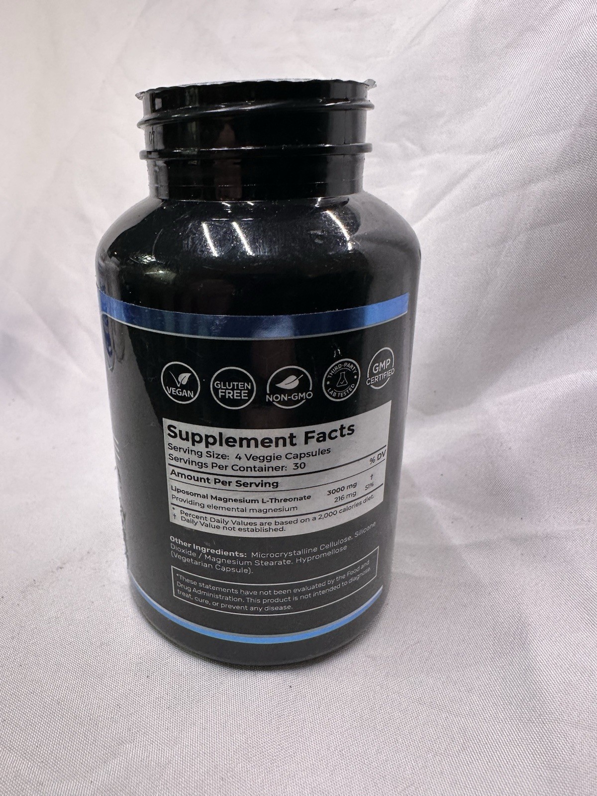 Wellness LabsRX Magnesium L-Threonate 3000 Mental Focus 120 caps 10/26 No Lid