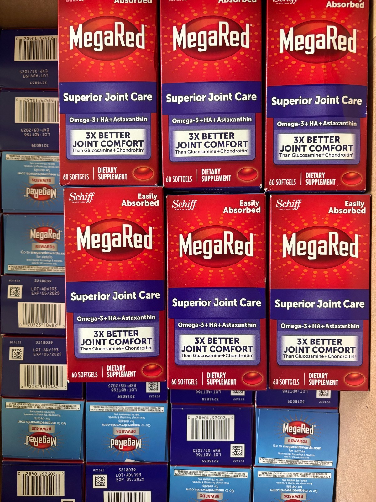 Exp. 05/2025 ~ GENUINE AUTHENTIC Schiff MegaRed Superior Joint Care 60 Softgels