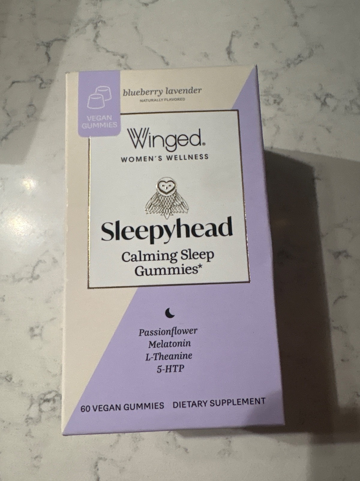 Winged Womens Wellness SLEEPYHEAD Calming Sleep 60 GUMMIES Melatonin 06/2026