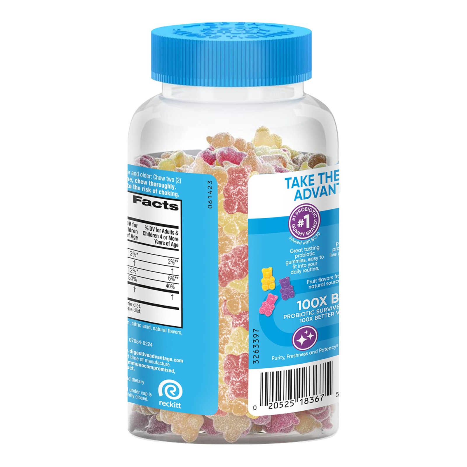 2 PACK Digestive Advantage Probiotics*02/2027*Gummies, 80ct each