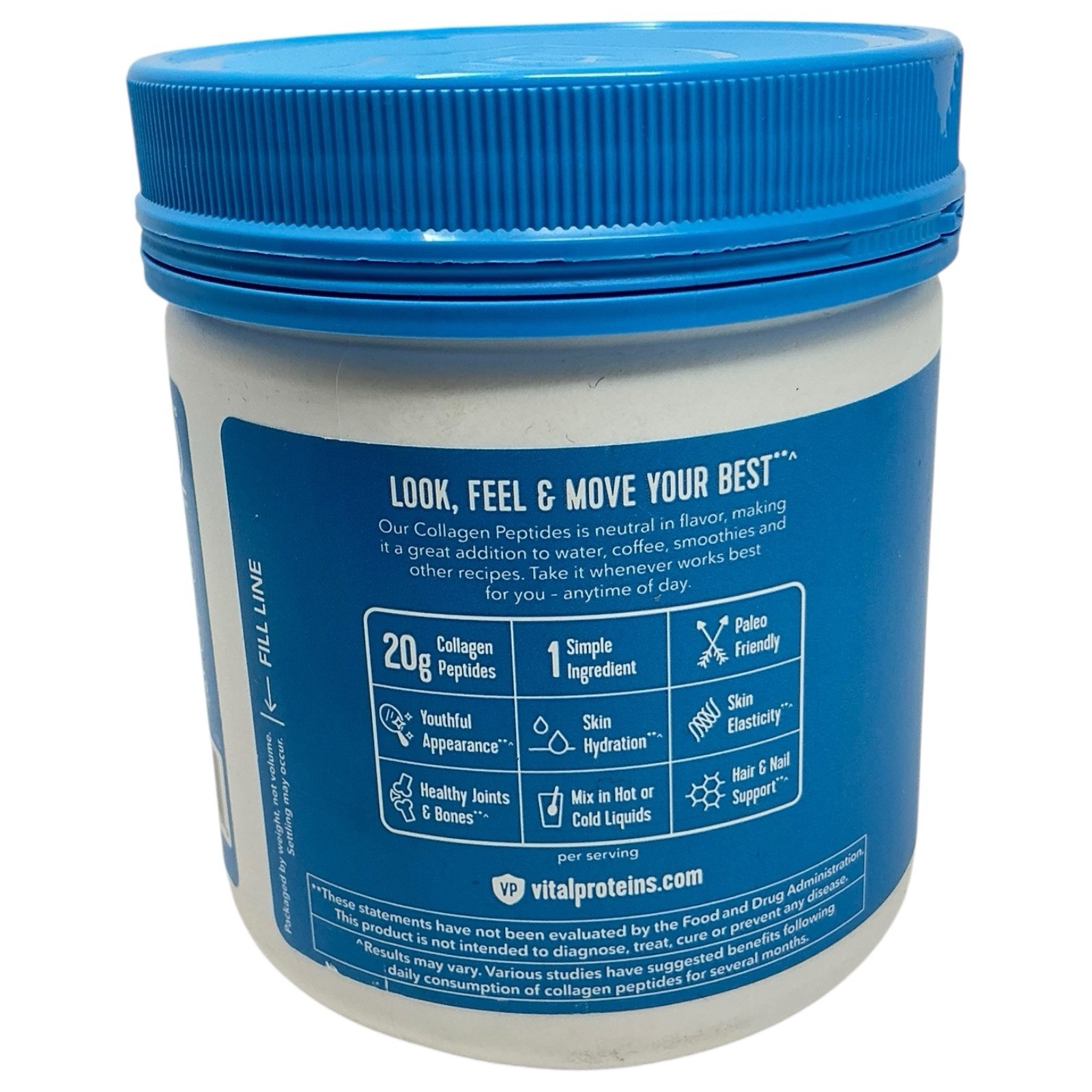 Vital Proteins Collagen Peptides Powder 5oz / 140g Exp:11/29 Hair Skin Nails