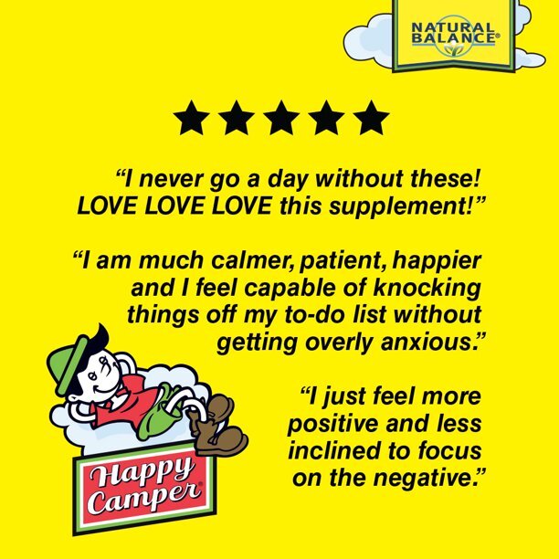Natural Balance Happy Camper The Feel Good Herbal Vegetarian Capsules 60 Count