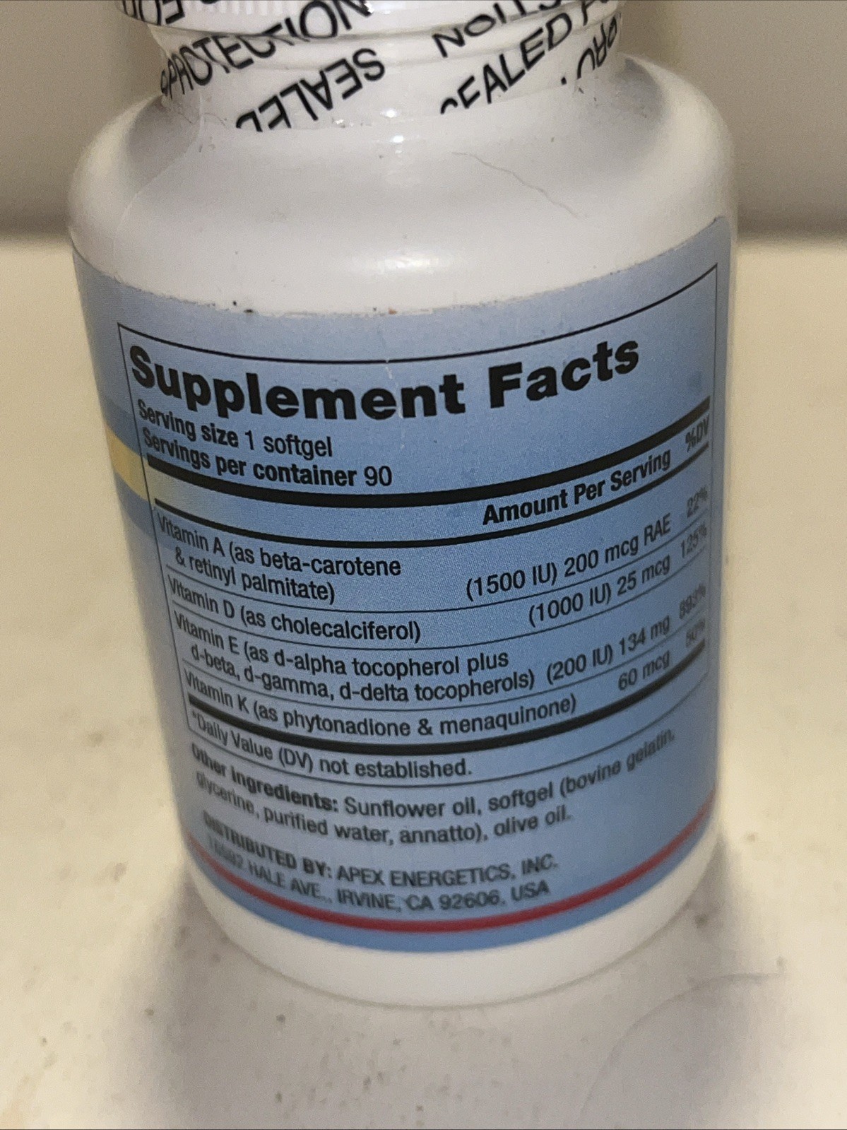 Apex Energetics ADK-PRO (K-102) 90 CAPSULES – Sealed!