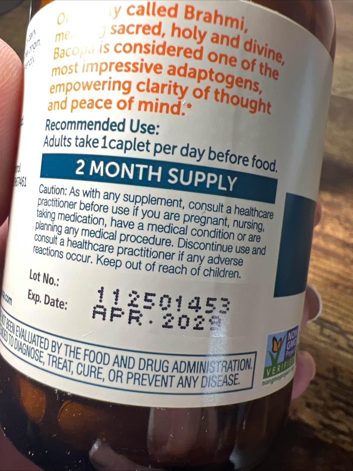 Himalaya Organic Bacopa Monnieri Nootropic Herbal 60 Count (Pack of 1)