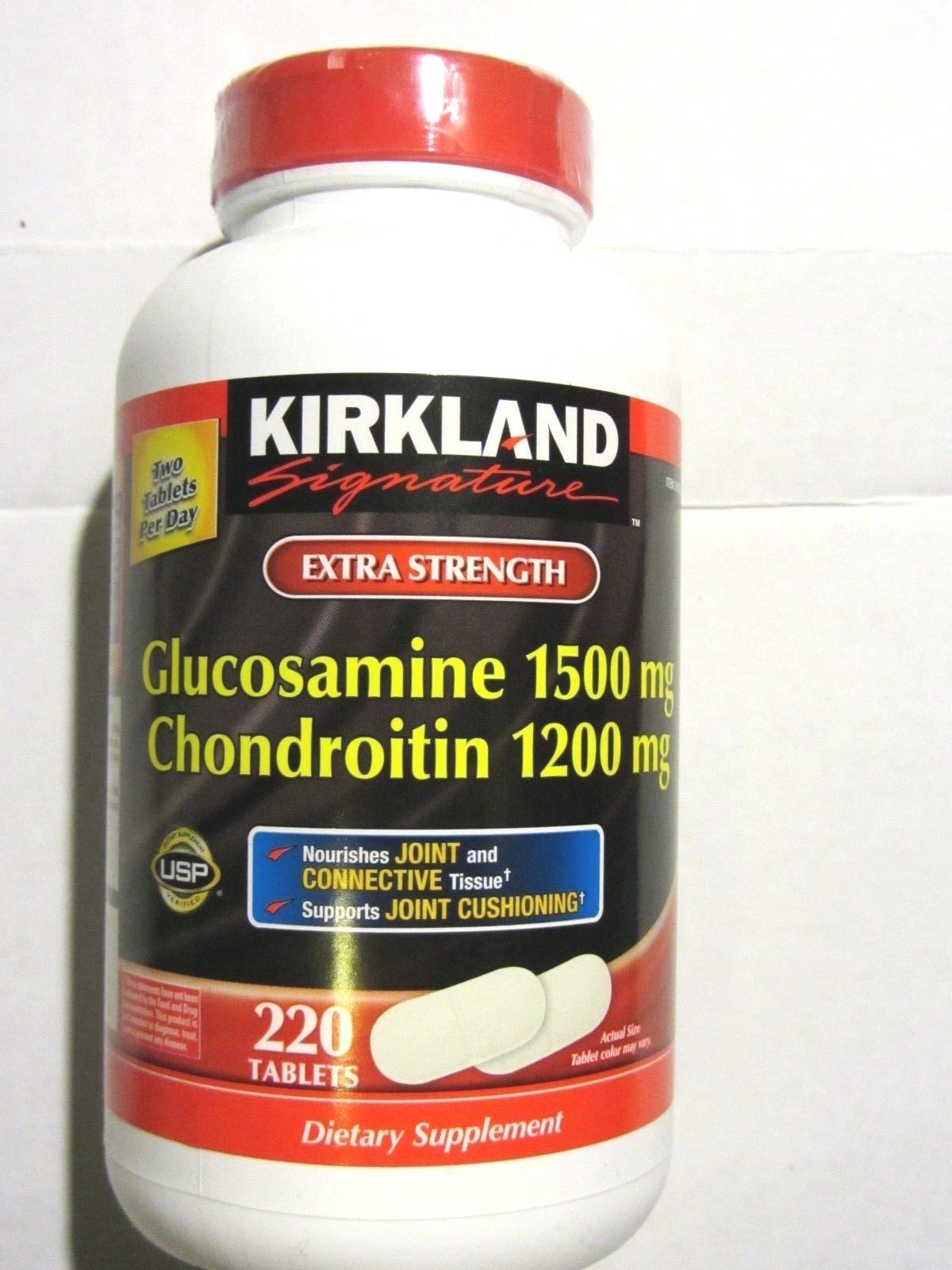 Kirkland Signature Glucosamine HCI 1500mg with MSM 1500mg or Chondroitin 1200mg