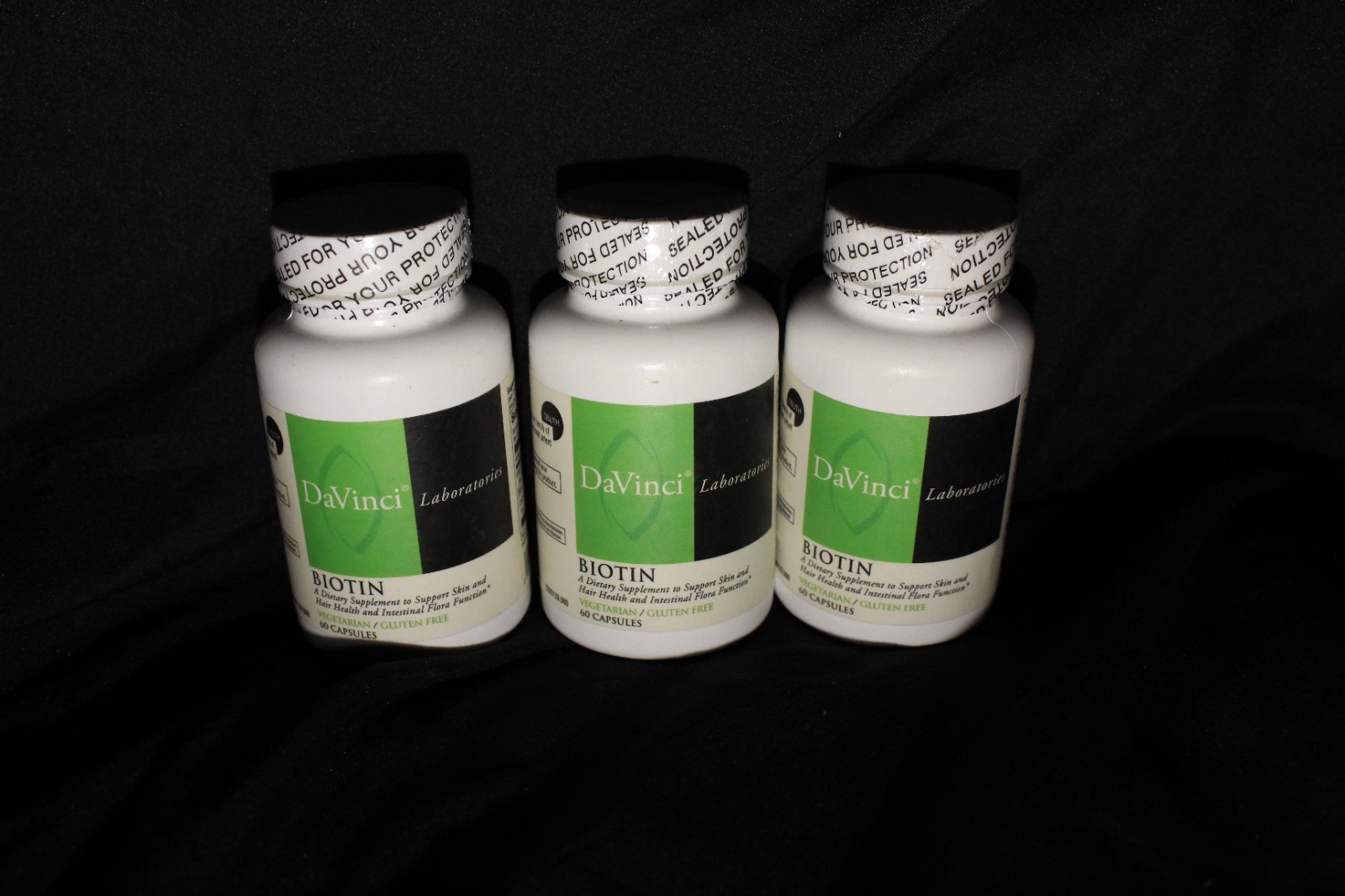 DaVinci Laboratories Biotin 5 mg 60 Capsules Vegetarian Gluten-Free Adult