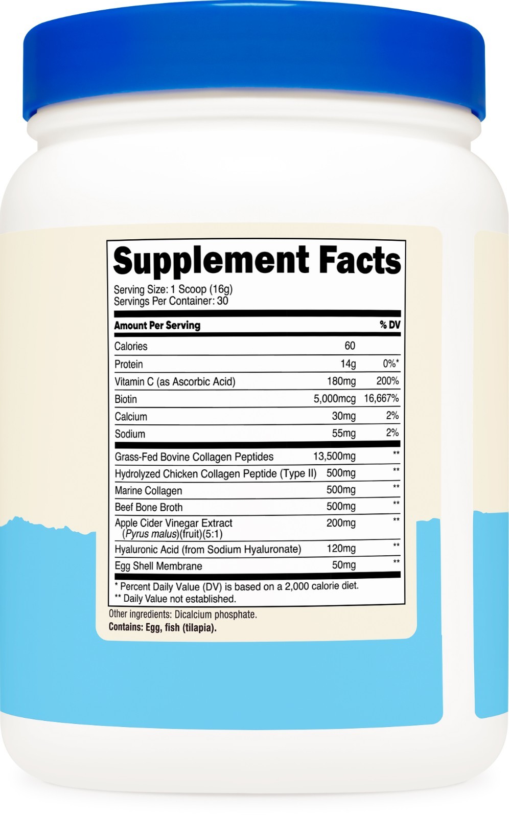 Nutricost Multi Collagen Protein Complex Powder (30 Servings) Unflavored