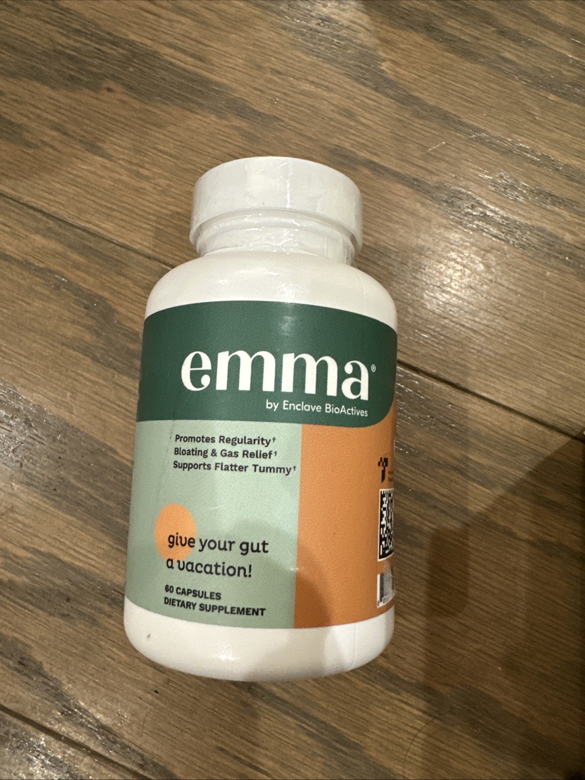 EMMA Gut Health, Promotes Regularity,Bloating Gas Relief, Normalize Bowels 60 Ct