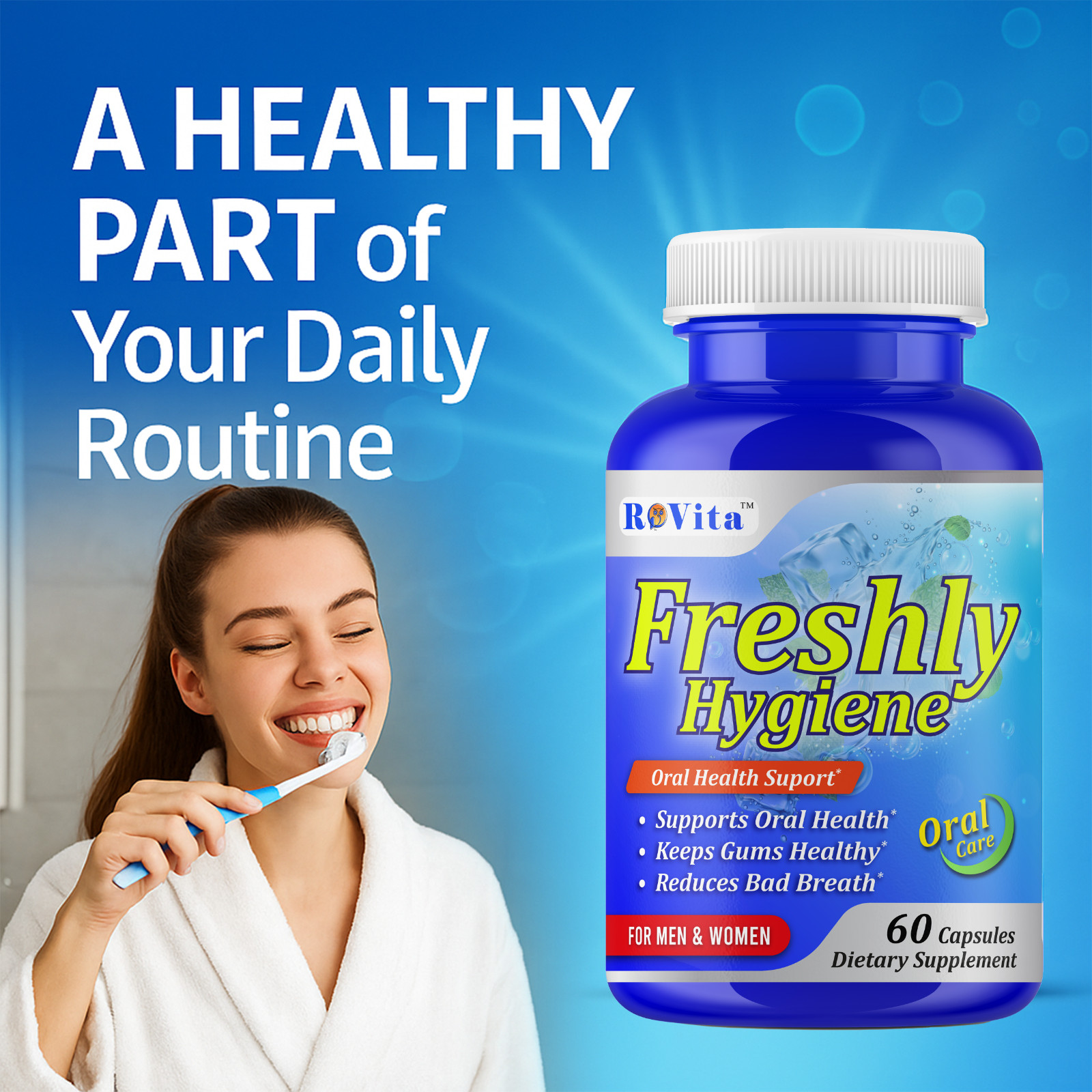Oral Breath Freshener Dental Probiotics –Oral Health Supplement for Fresh Breath