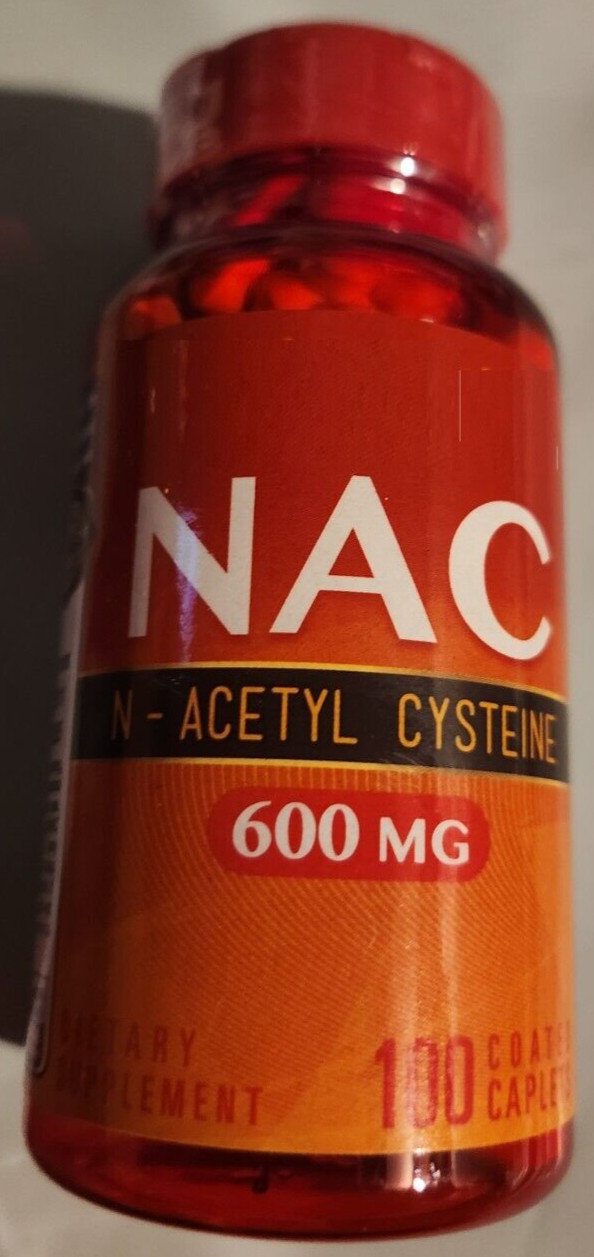 N-Acetyl Cysteine (NAC) 600 mg 100 Caps Converted by Body to Glutathione NON GMO