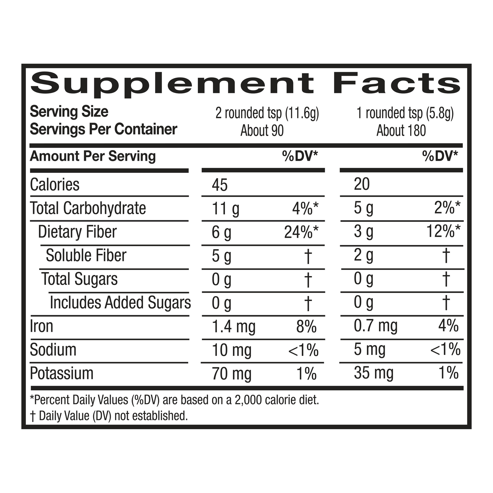 Equate Sugar-Free Daily Fiber Powder Orange Smooth, 36.8 oz