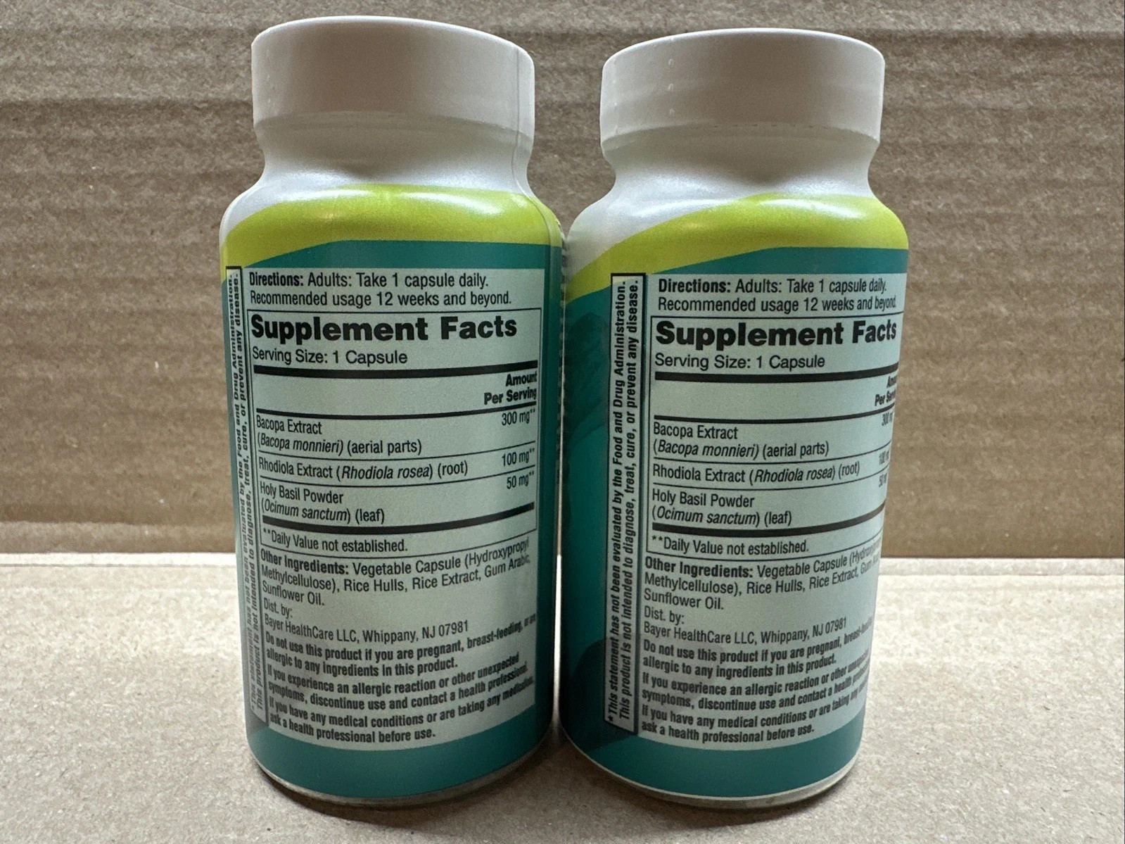 ONE A DAY Cognitive Brain Supplement (30 Caps Each) Exp 02/2026 ☆TWO BOTTLES☆
