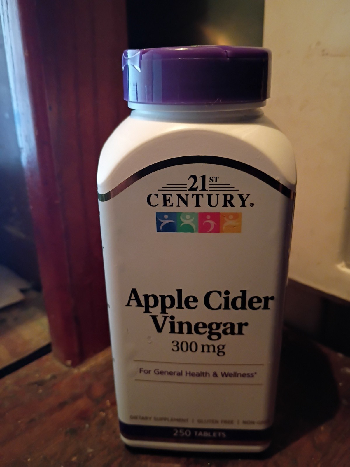 Gluten Free Apple Cider Vinegar Supplement 250 Count Metabolism Support -08/2026