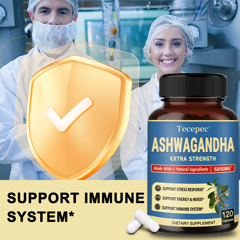 Ashwagandha Rhodiola rosea Extract Stress & Mood Support, 30/60/120 Capsules