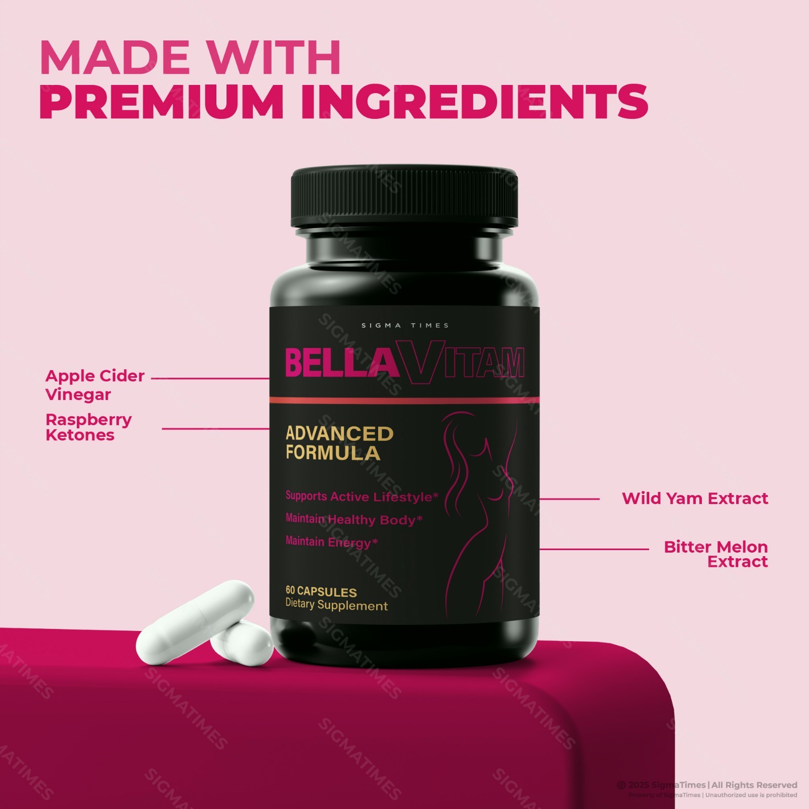 BellaVitam Capsules, Daily Nutritional Supplement for Body Wellness – 2 Pack