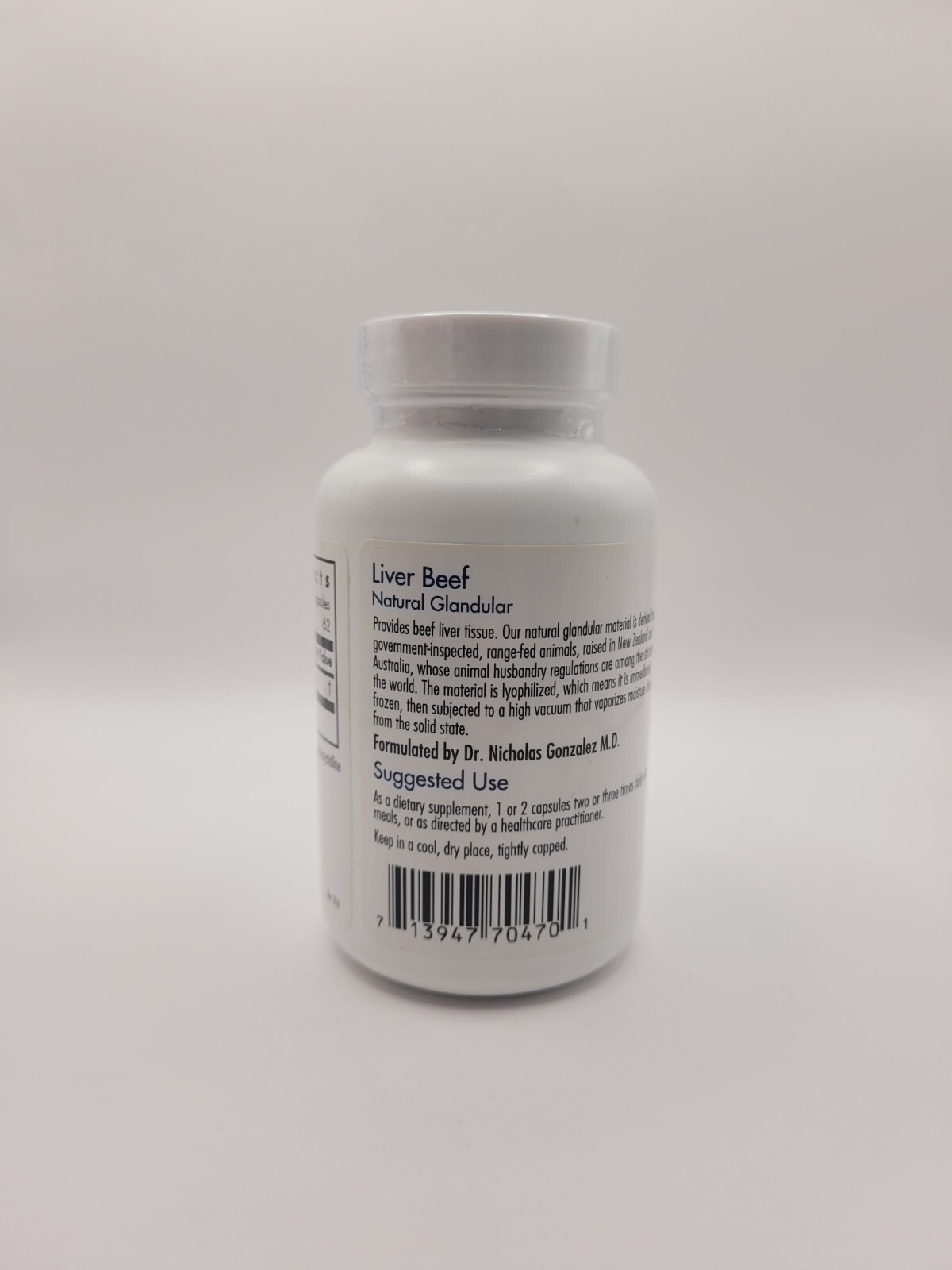 Allergy Research Group Liver Beef Natural Glandular Nutrition 125 Vegicaps New