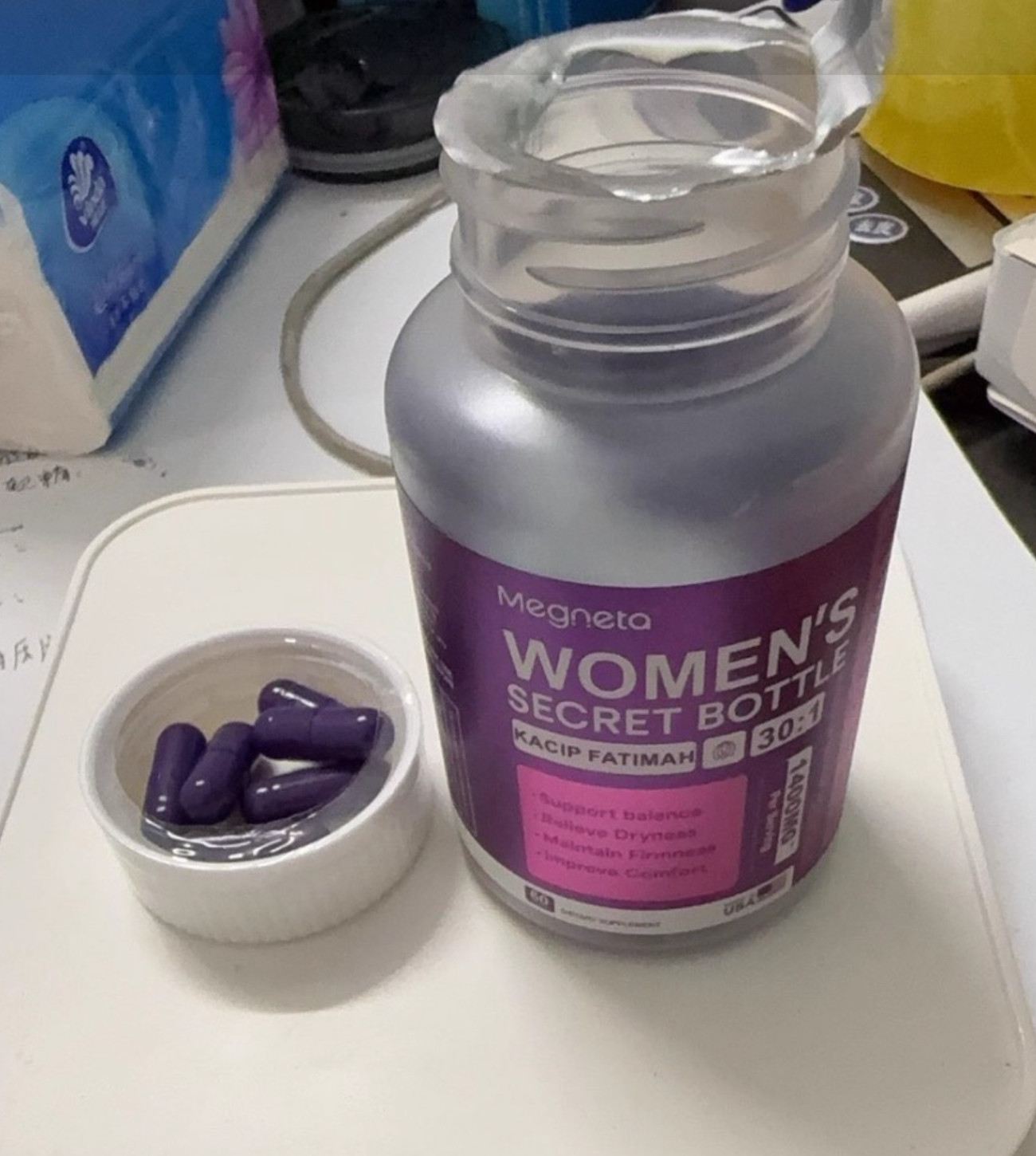 Women’s Secret Bottle Capsules – Natural Dietary Supplement – 60Count