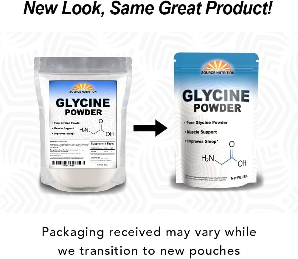 2 lbs of Glycine Powder – Ideal for Restful Sleep, Muscle Recovery & Focus