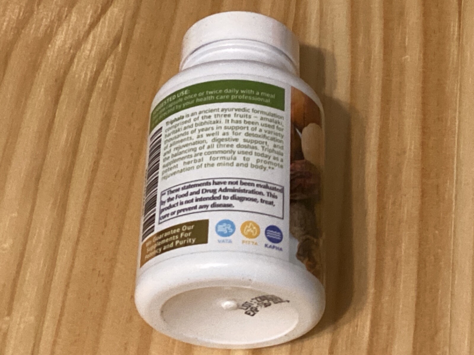 JIVA TRIPHALA Immunity & digestive support, 1000mg, 60 caps EX: 06/2025