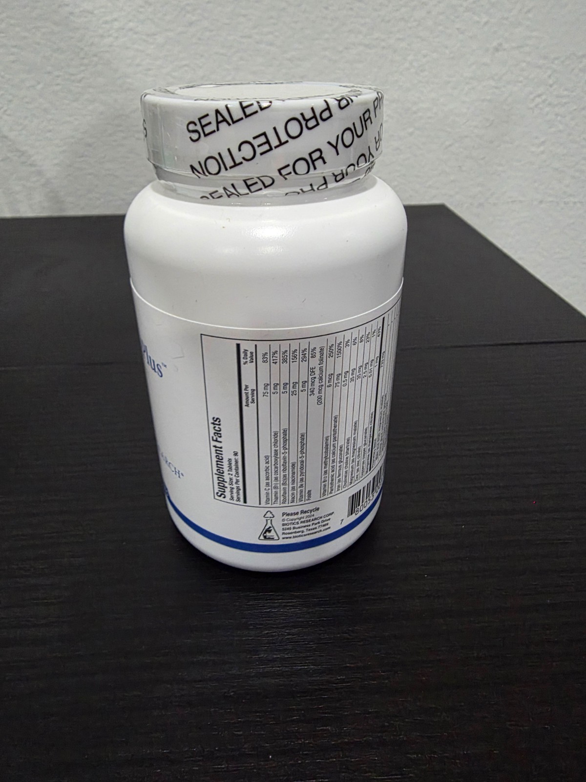 Biotics Research ADB5-Plus 180 tablets Expiration 05/2026