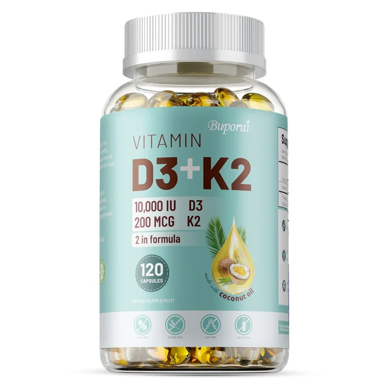 VITAMIN D3&K2 – Nerve, Muscle, Heart, Bone and Dental Health, Immune System Heal