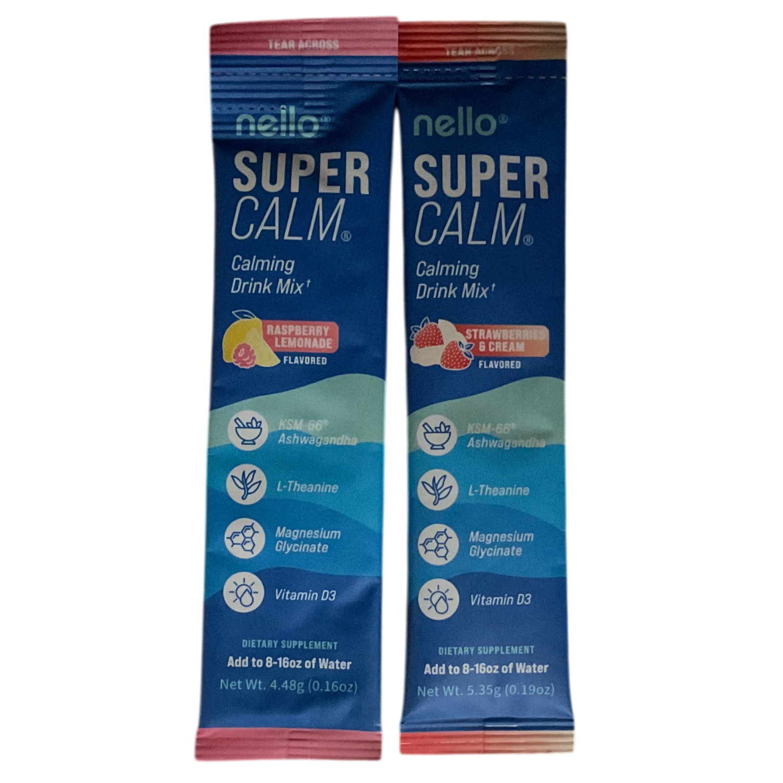 Nello Supercalm Raspberry Lemonade, Strawberries and Cream 17-Packets EX 10/2027
