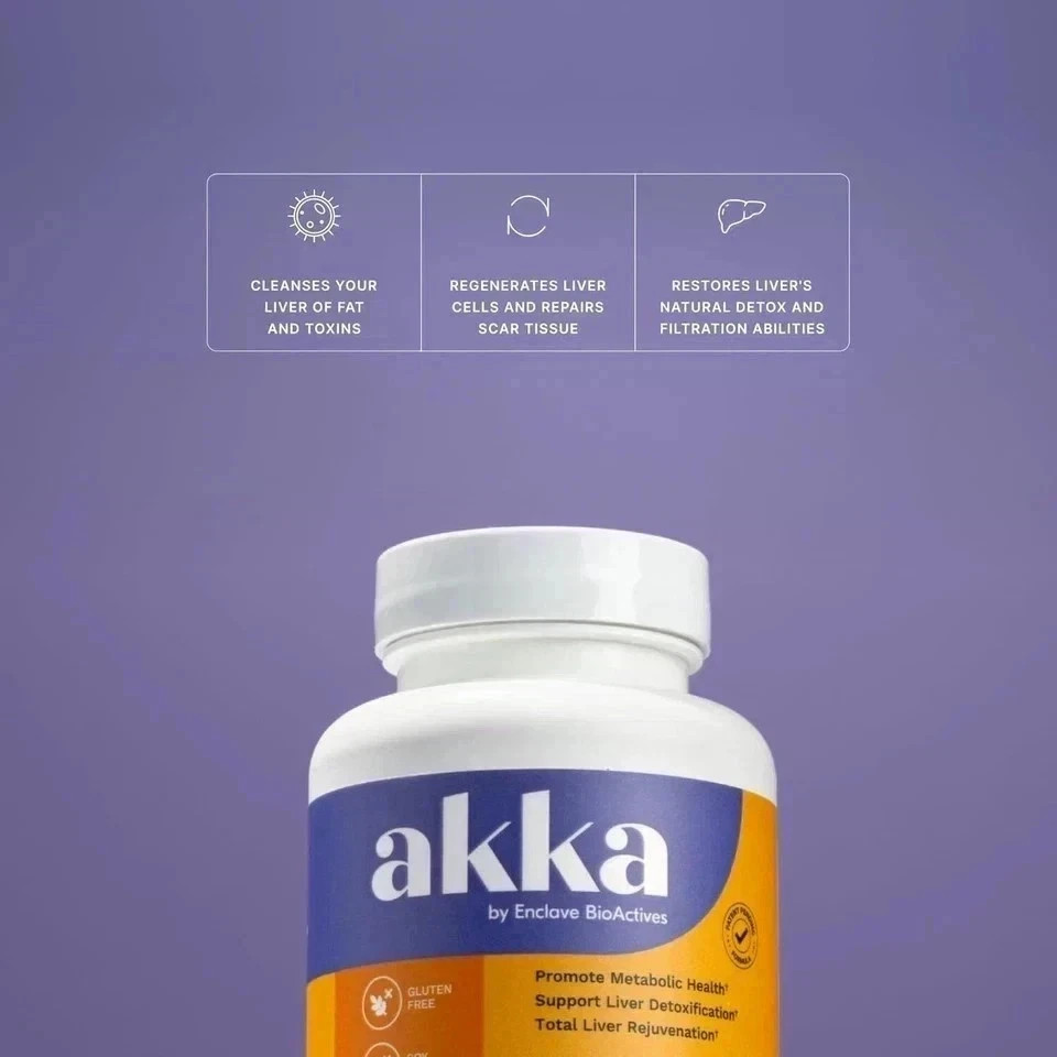 Akka Premium Liver Cleanse Detox & Repair Superbiotic. 60 Capsules Gut Health
