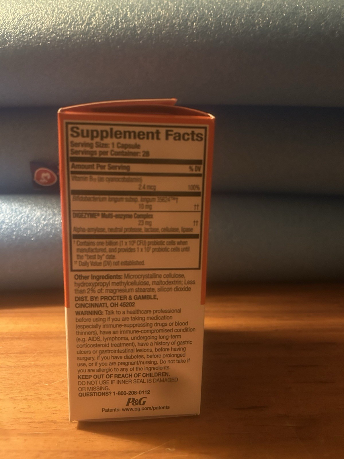 Align Probiotic Bloating and Gas Relief and Food Digestion – 28 Capsules