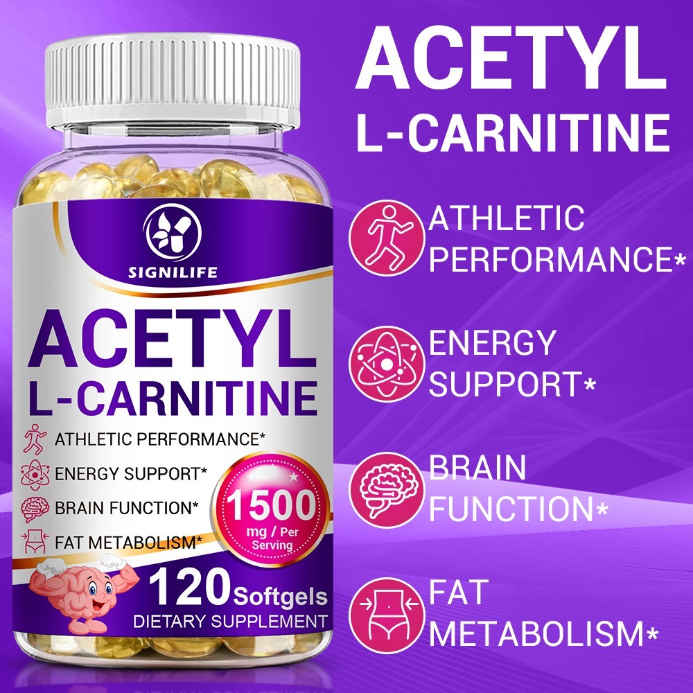 ACETYL L-CARNITINE TABLETS Nervous System Health Antioxidant 120 CAPSULES-