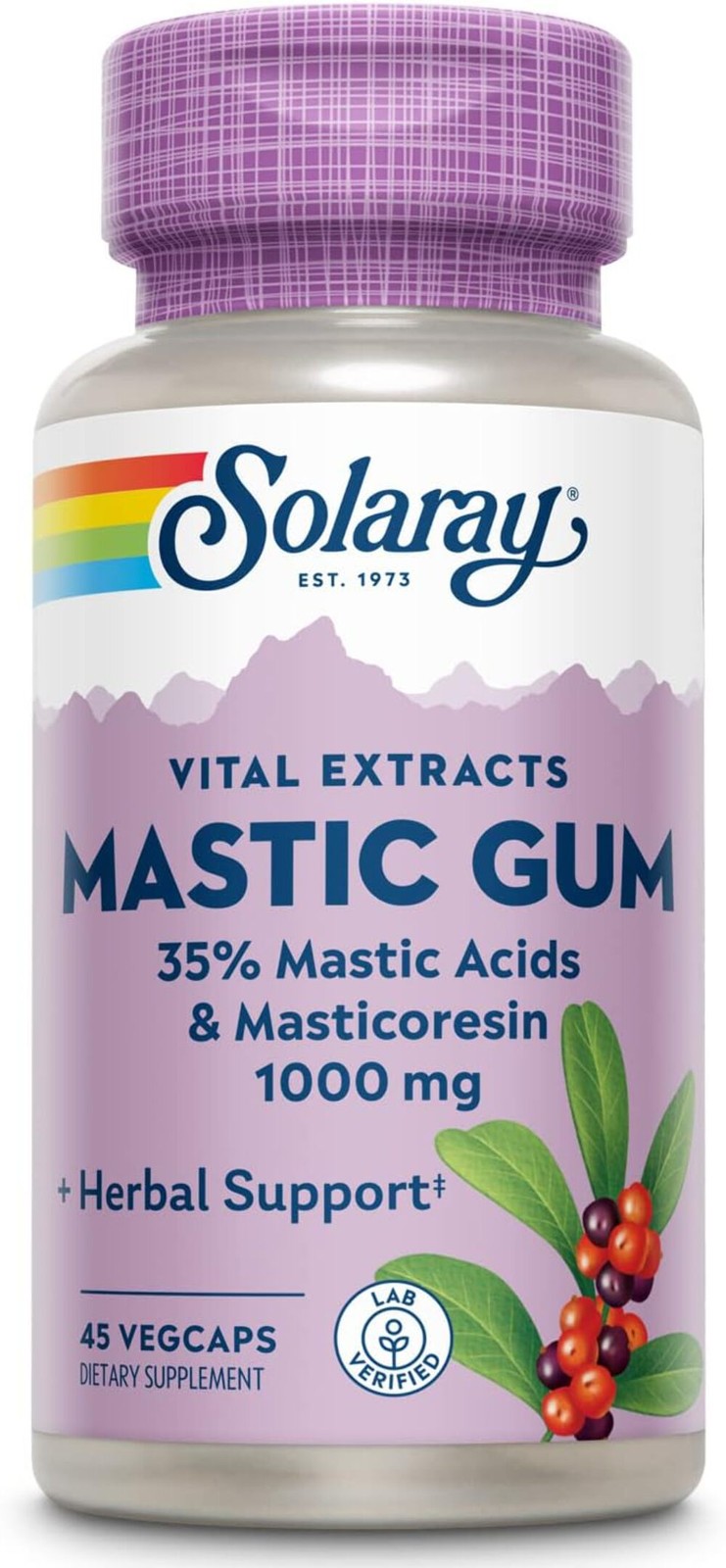 Vital Extracts Mastic Gum 35% Mastic Acids & Masticoresin Veg Capsule 45CT