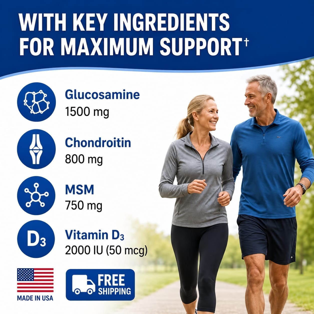 Nature Made Triple Flex Triple Strength 200 Caplets Joint Support Pack of 2