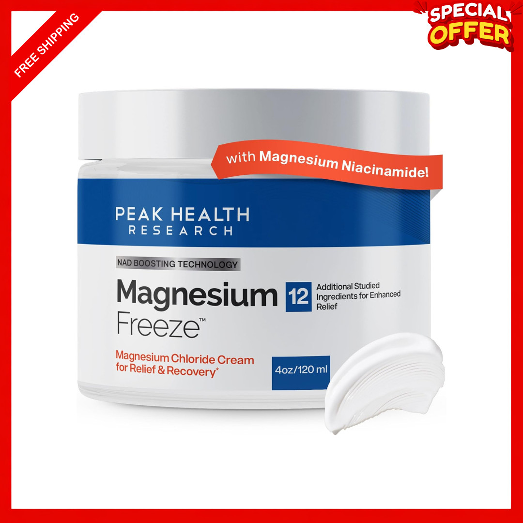 Quality 2X Cream Freeze-Topical Mag Mag with Niacinamide for Joints Low Back