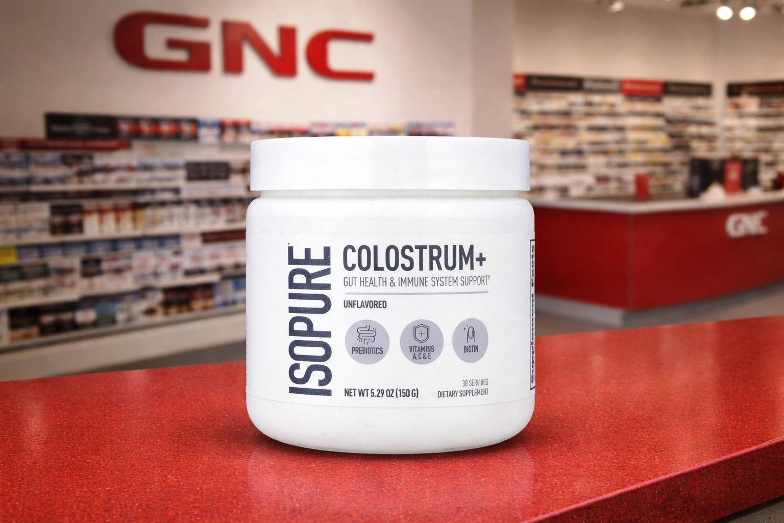 ISOPURE Colostrum+ Powder Unflavored 5.29 oz Gut Immune Support 30 Servings NEW