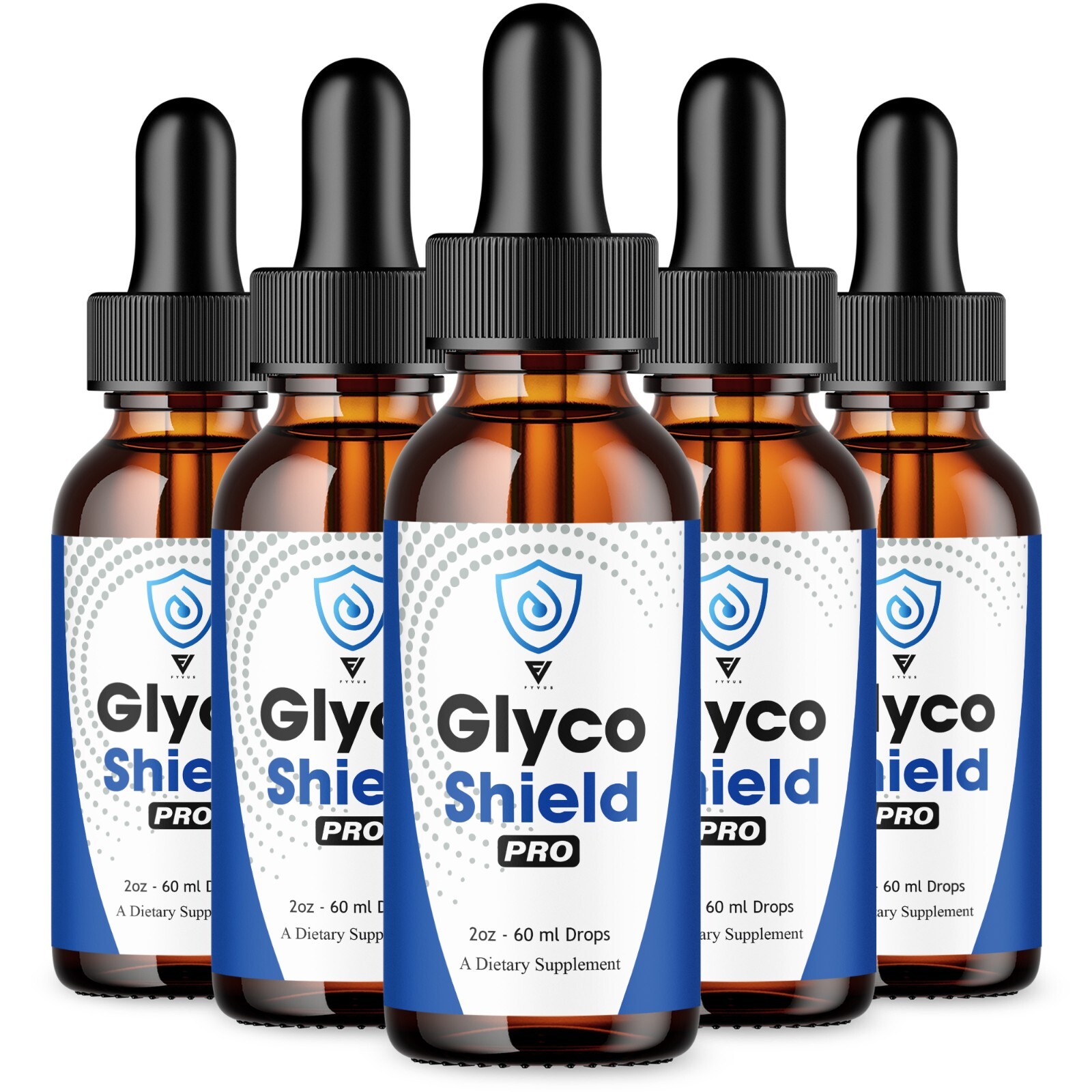 (5 Pack) Glyco Shield Pro Liquid Drops, GlycoShield Pro Advanced Support (10oz)