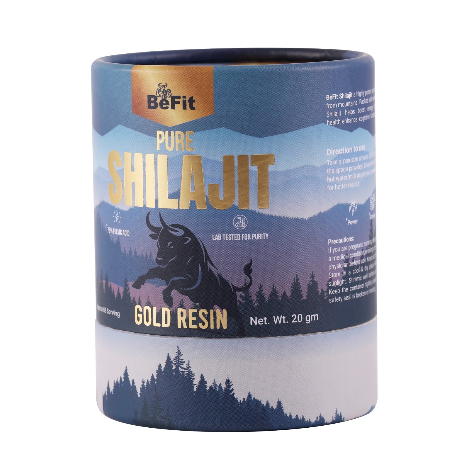 Befit Himalayan Shilajit Soft Resin 20g | Organic 100% Pure | Fulvic Acid