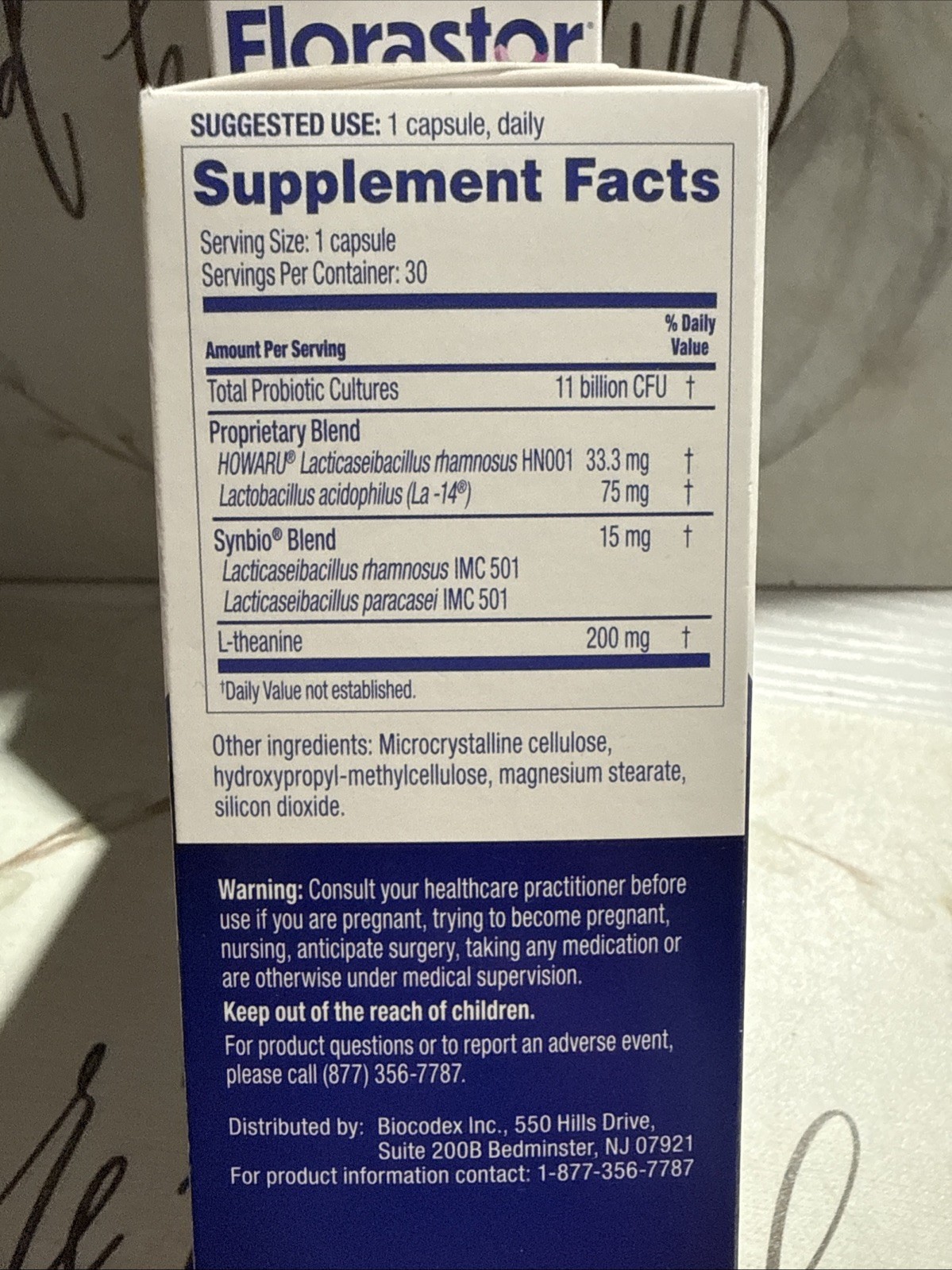 Her Florastor Digest + De-Stress Probiotic – 30 Capsules (2 Pack) Exp. 12/26