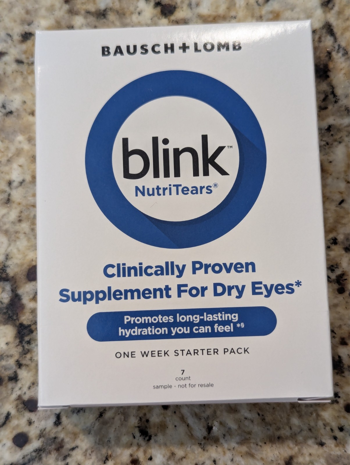 Bausch + Lomb Blink NutriTears Dry Eyes Supplement 7 ct x 4 Pack exp: 08/2027