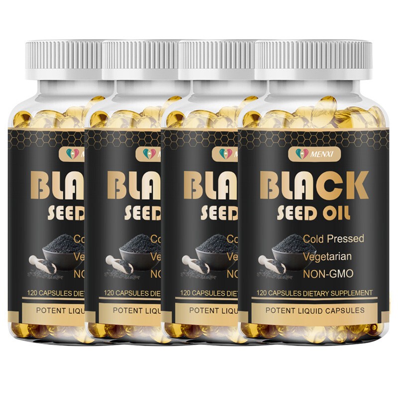 1000mg Black Seed Oil Premium Cold Pressed Non-GMO Vegan,Premium Black Seed