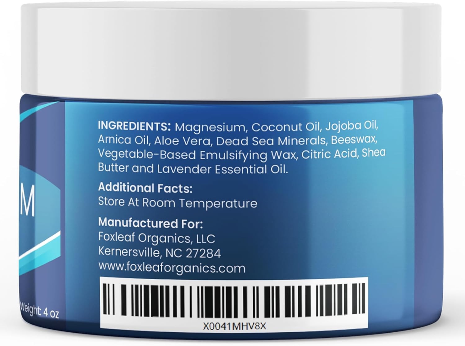 Magnesium Cream – Support for Sleep, Leg Cramps, Joints, & Muscle Soreness