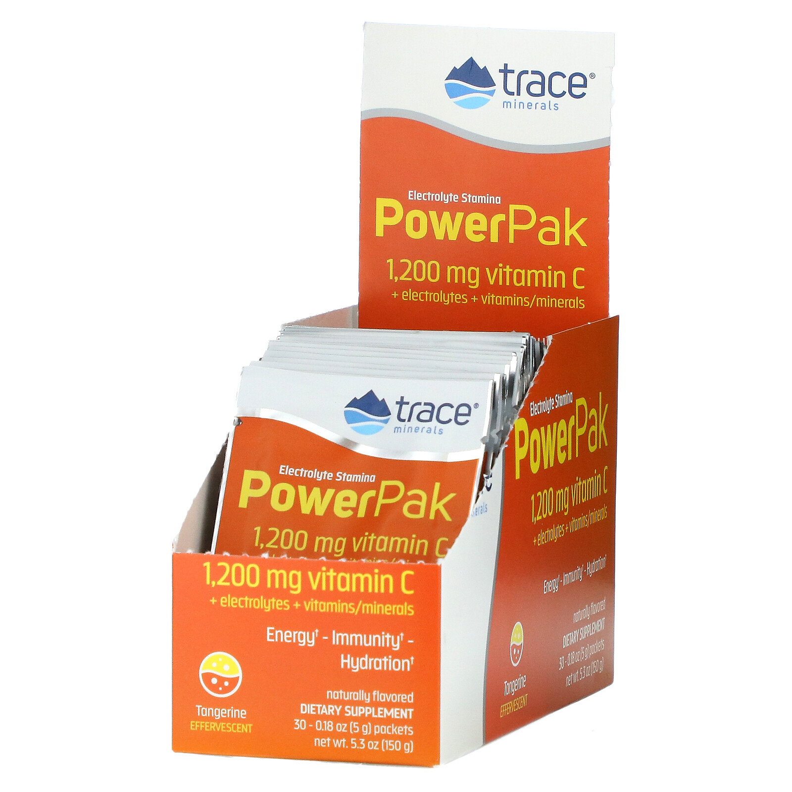 Electrolyte Stamina PowerPak, Tangerine, 30 Packets, 0.18 oz (5 g) Each