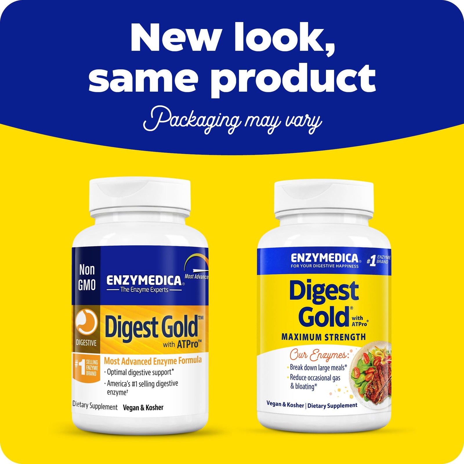 Enzymedica Digest Gold + ATPro, Maximum Strength 45 Count (Pack of 1),