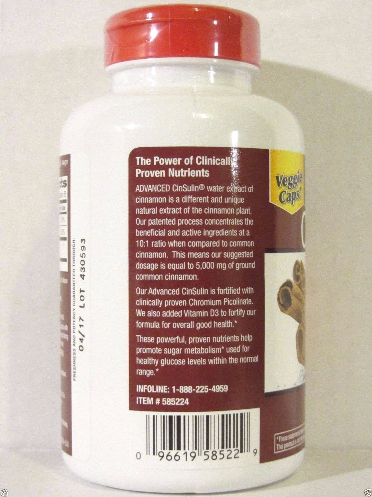 trunature ADVANCED STRENGTH CINSULIN 170 Capsules
